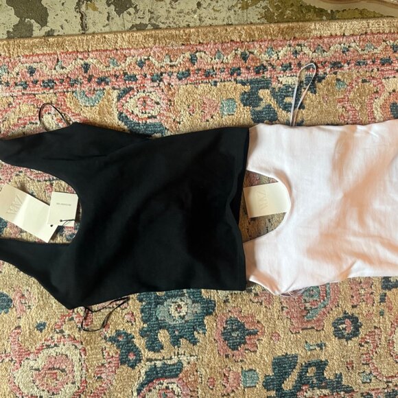 NWT: Two Zara Halter Tops (Black & White) - Picture 15 of 15
